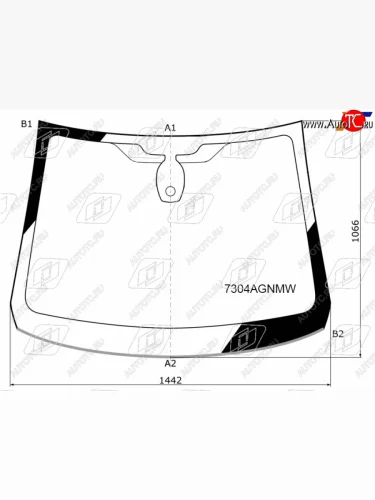 Стекло лобовое (Датчик дождя Молдинг) FUYAO Renault Kaptur дорестайлинг (2016-2020)