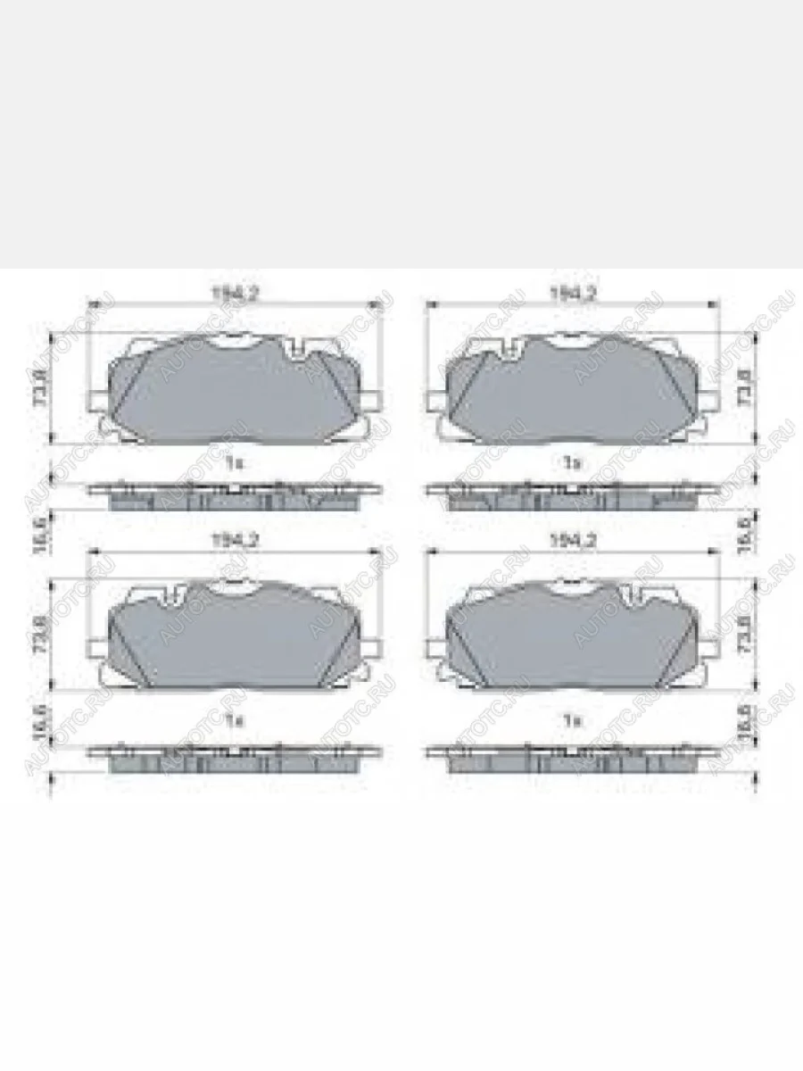 Колодки тормозные передние (4шт.) BOSCH Audi Q7 4M дорестайлинг (2015-2020)  в Керчи Республика Крым