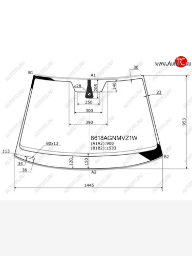 Стекло лобовое (Датчик дождя Молдинг) FUYAO Volkswagen Golf  7 Mk7 (2017-2020) хэтчбэк 5 дв. рестайлинг