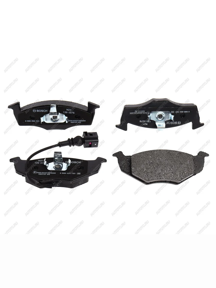 Колодки тормозные передние (4шт.) BOSCH Skoda Fabia Mk1 хэтчбэк дорестайлинг (2000-2004)  с доставкой в г. Керчь