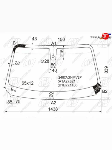 Стекло лобовое (Датчик дождя) FUYAO BMW 1 серия F21 хэтчбэк 3 дв. 2-ой рестайлинг (2017-2020)