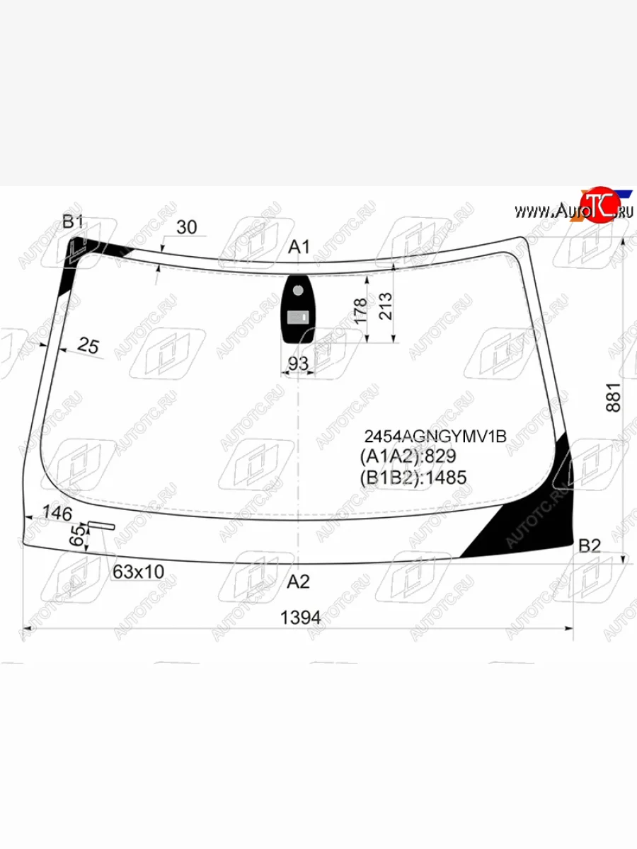 Стекло лобовое (Датчик дождя) FUYAO BMW 3 серия E92 купе дорестайлинг (2005-2010)  с доставкой в г. Керчь