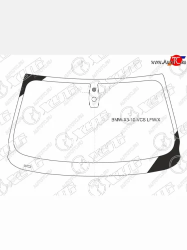 Стекло лобовое (Датчик дождя) XYG BMW X3  F25 (2010-2014) дорестайлинг