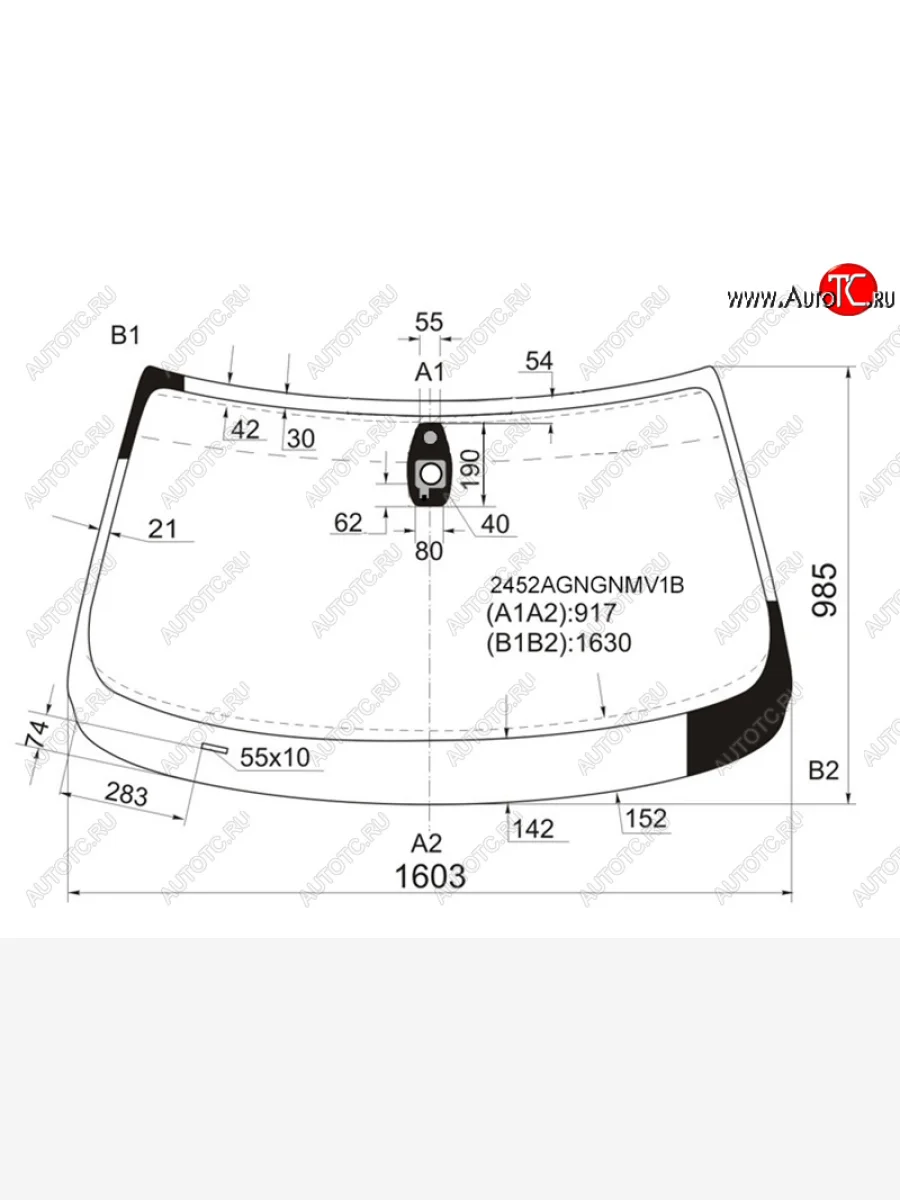 Стекло лобовое (Датчик дождя) FUYAO BMW X5 E70 рестайлинг (2010-2013)  с доставкой в г. Керчь