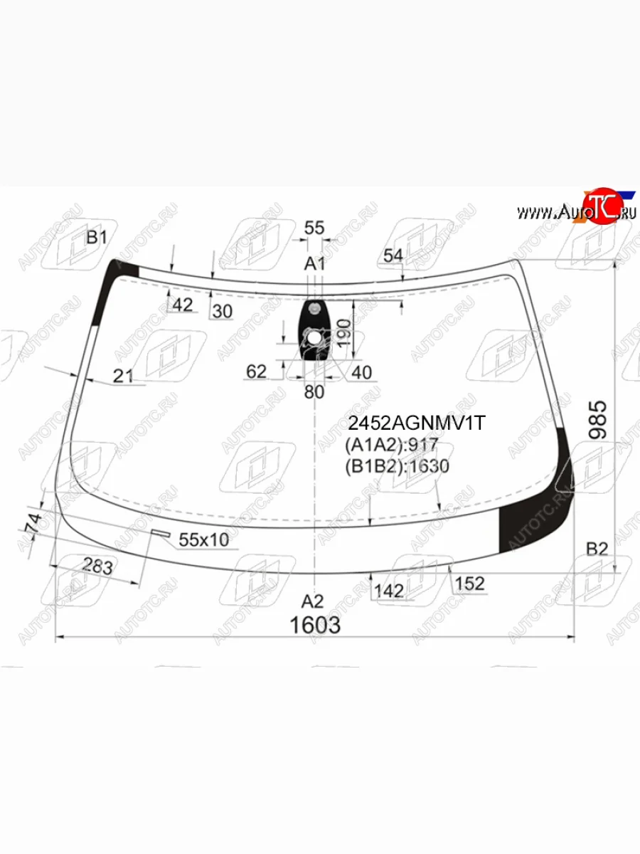 Стекло лобовое (Датчик дождя) FUYAO BMW X5 E70 рестайлинг (2010-2013)  с доставкой в г. Керчь