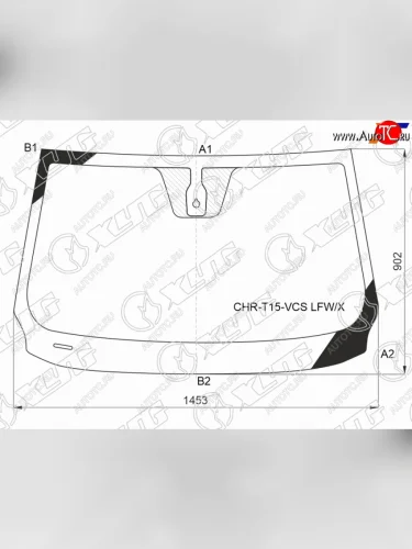 Стекло лобовое (Датчик дождя) XYG Chery Tiggo 7 (2016-2020)
