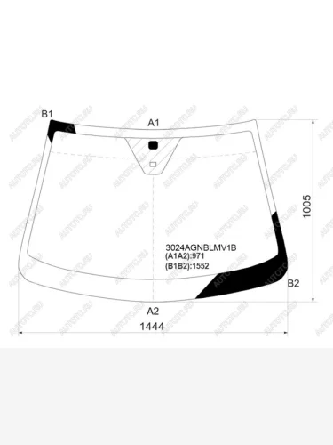 Стекло лобовое (Датчик дождя) FUYAO Opel Antara (2006-2010)