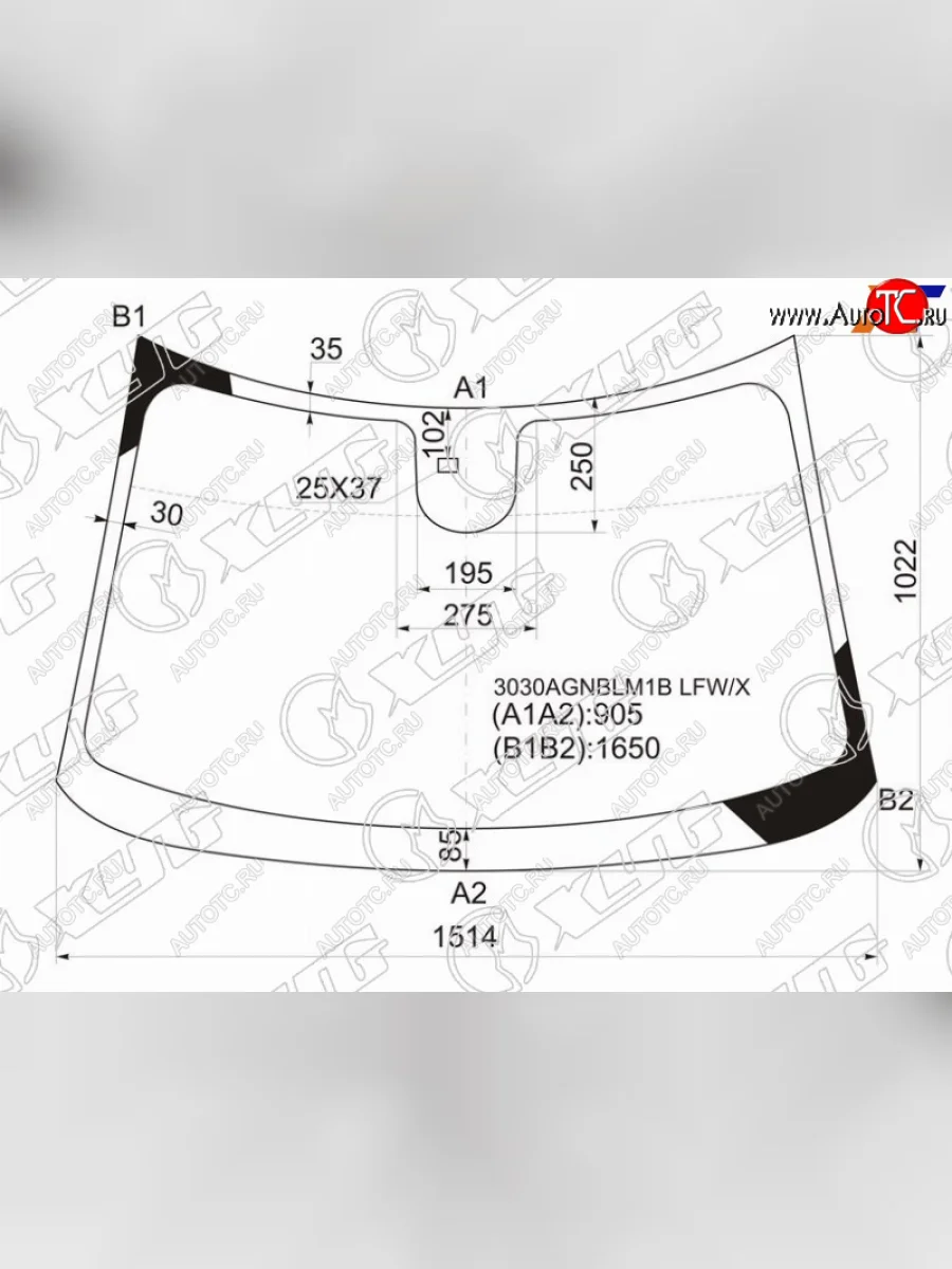 Стекло лобовое (Датчик дождя) XYG Chevrolet Orlando (2011-2018)  в Керчи Республика Крым