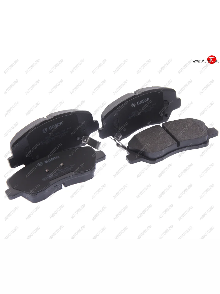 Колодки тормозные передние (4шт.) BOSCH Hyundai Solaris RBr хэтчбэк дорестайлинг (2010-2014)  в Самаре Самарской области