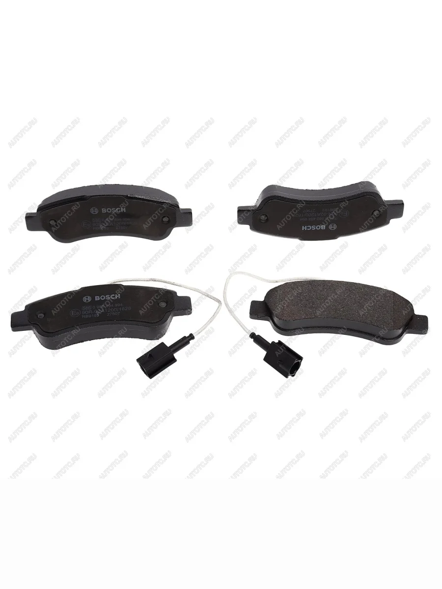 Колодки тормозные задние (4шт.) BOSCH Fiat Ducato 250 (2006-2014)  в Перми Пермском крае