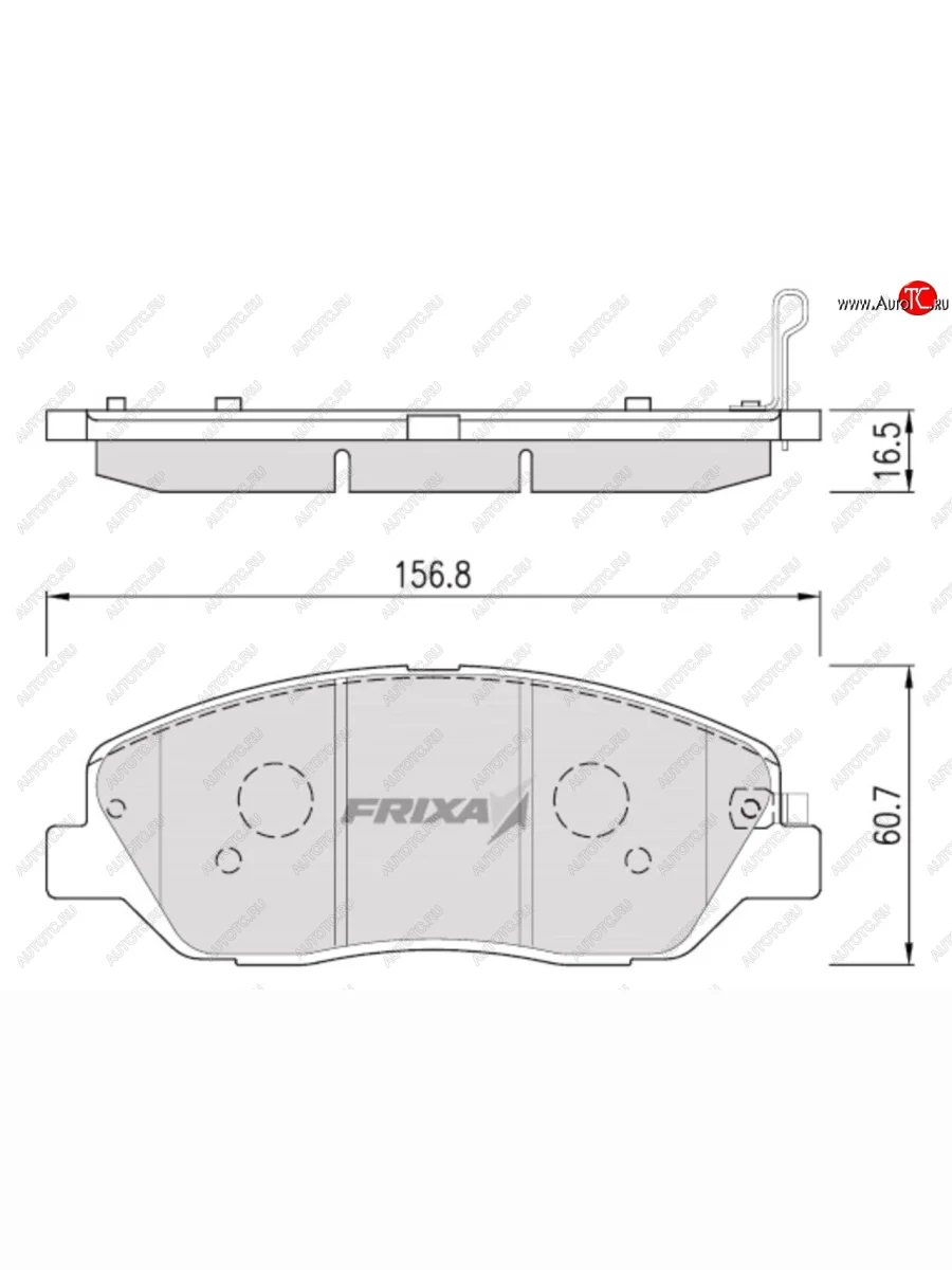 Колодки тормозные передние (4шт.) HANKOOK FRIXA Hyundai Genesis BH седан дорестайлинг (2008-2012)  в Воронеже Воронежской области