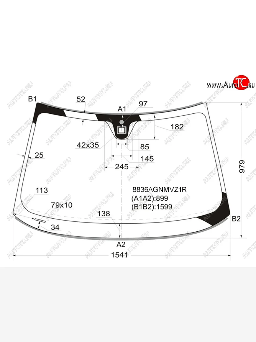 Стекло лобовое (Датчик дождя Молдинг) FUYAO Volvo XC70 рестайлинг (2013-2016)  с доставкой в г. Керчь