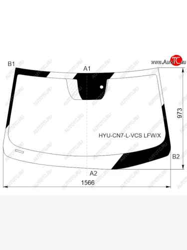 Стекло лобовое (Датчик дождя) XYG Hyundai Elantra CN7 (2020-2023)