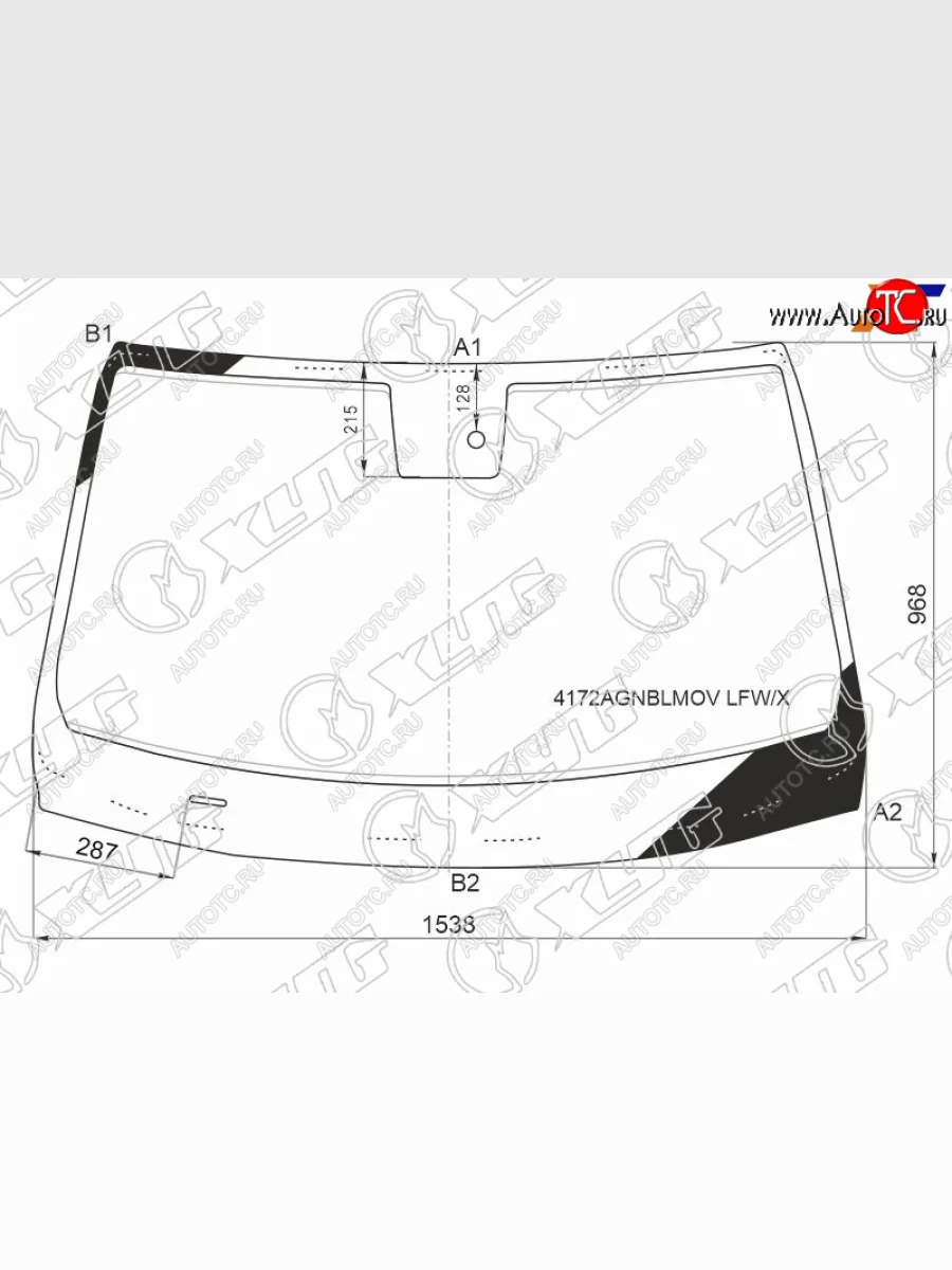 Стекло лобовое (Датчик дождя) XYG Hyundai Santa Fe TM рестайлинг (2020-2022)  в Перми Пермском крае