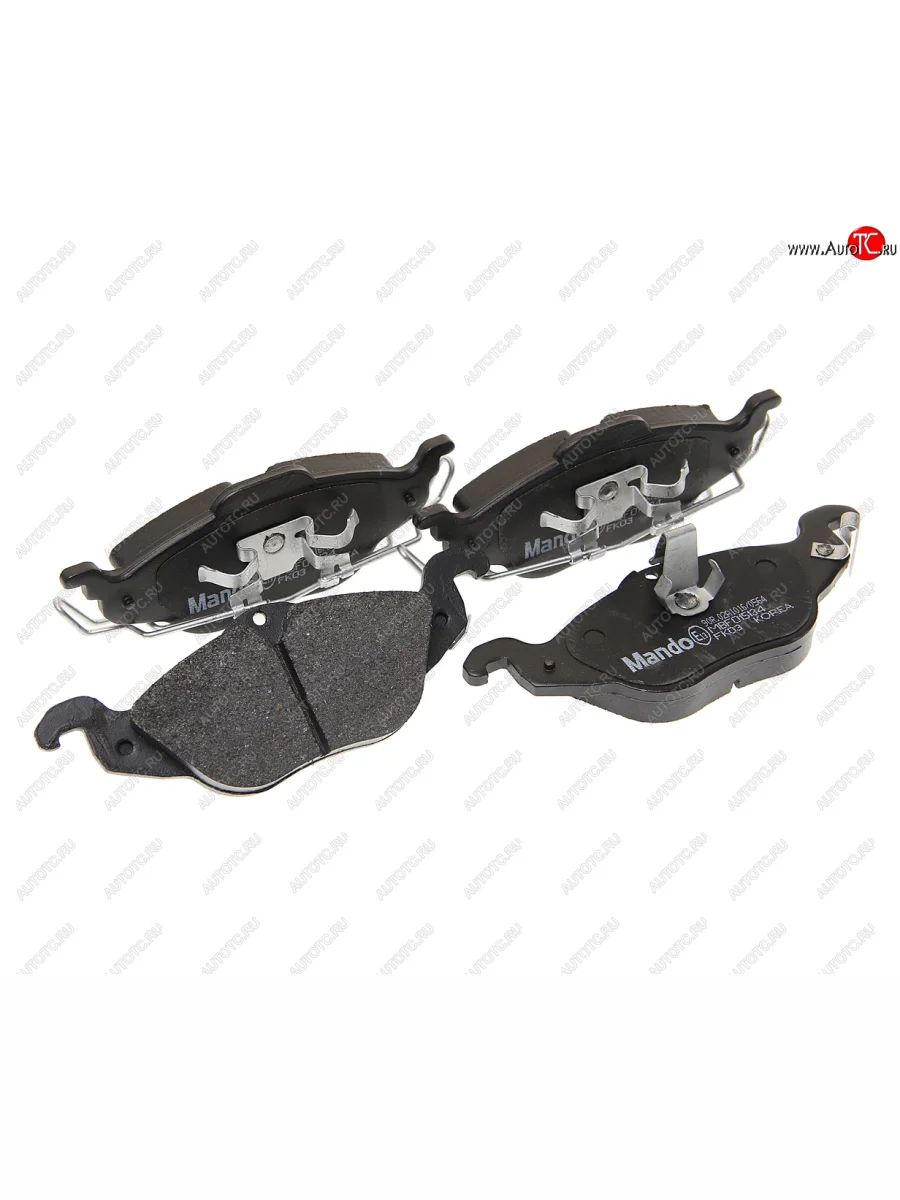 Колодки тормозные передние (4шт.) MANDO Opel Astra G хэтчбэк 5 дв. (1998-2005)  в Керчи Республика Крым