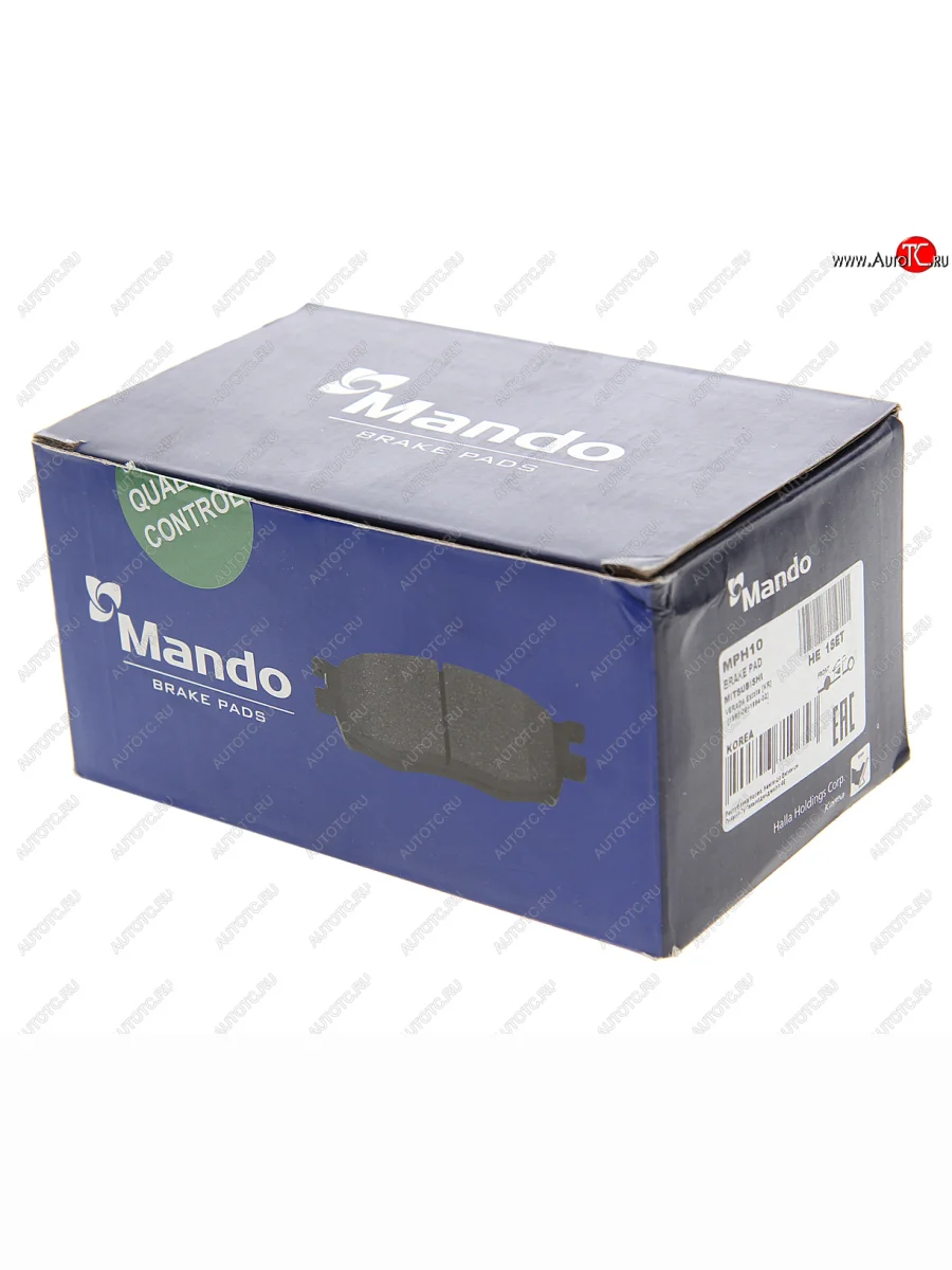 Колодки тормозные передние (4шт.) MANDO Mitsubishi Outlander CU (2003-2009)  в Керчи Республика Крым