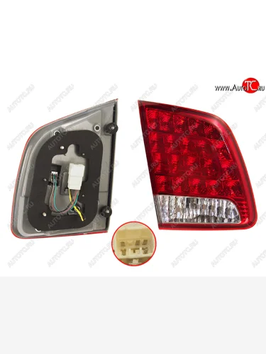 Левый фонарь (LED, внутренний) SAT KIA Sorento XM дорестайлинг (2009-2012)