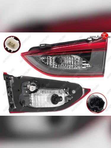 Правый фонарь (LED, внутренний) TYC Mazda 6 GJ 1 рестайлинг универсал (2015-2018)