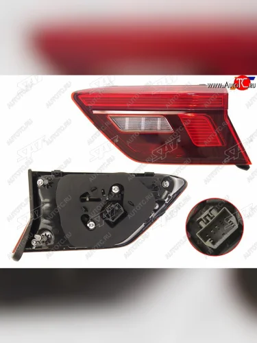Правый фонарь (LED, внутренний) SAT Volkswagen Tiguan Mk2 дорестайлинг (2016-2020)