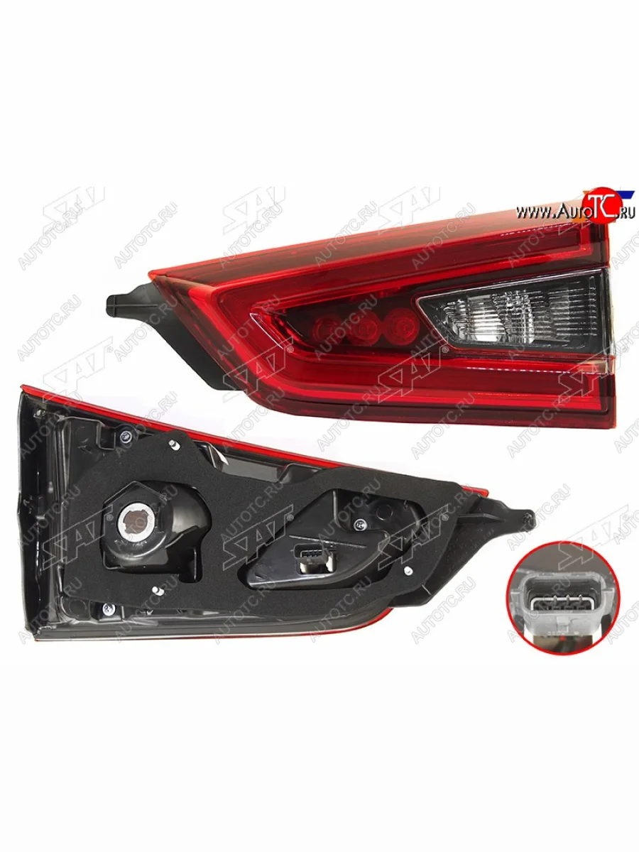 Правый фонарь (LED, внутренний) SAT Nissan Qashqai 2 J11 рестайлинг (2017-2022)  в Воронеже Воронежской области
