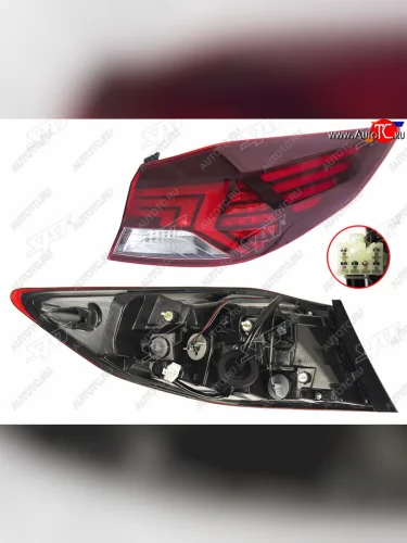Правый фонарь (внешний, LED) SAT Hyundai Elantra  AD (2018-2020) рестайлинг