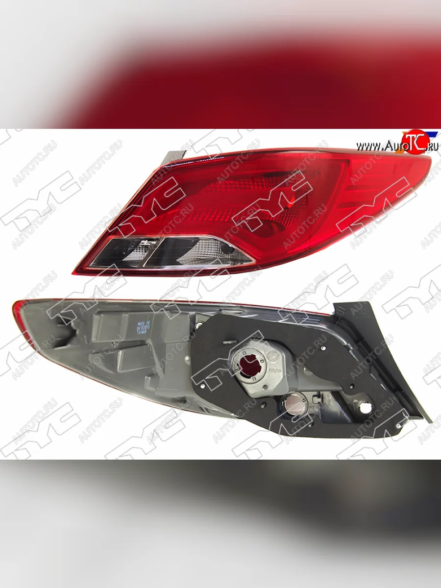 Правый фонарь (внешний) TYC Hyundai Solaris RBr хэтчбэк рестайлинг (2014-2017)  в Перми Пермском крае