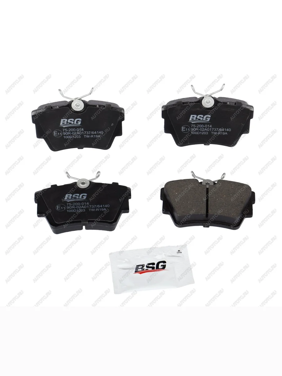 Колодки тормозные задние (4шт.) BSG Renault Trafic X83 дорестайлинг (2001-2006)  в Керчи Республика Крым