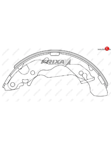 Колодки тормозные задние барабанные (4шт.) HANKOOK FRIXA Hyundai Matrix 1 FC дорестайлинг (2001-2005)