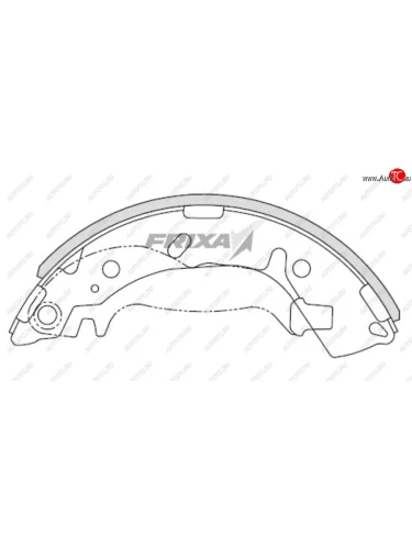 Колодки тормозные задние барабанные HANKOOK FRIXA Hyundai Getz TB хэтчбэк 5 дв. дорестайлинг (2002-2005)