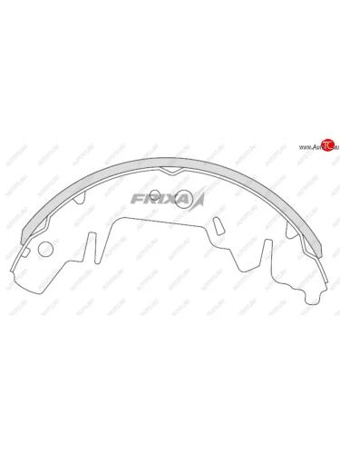 Колодки тормозные задние барабанные HANKOOK FRIXA KIA Carnival UP,GQ минивэн рестайлинг (2002-2006)