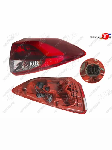 Фонарь задний правый (внешний, LED) SAT Hyundai Tucson  TL (2015-2018) дорестайлинг