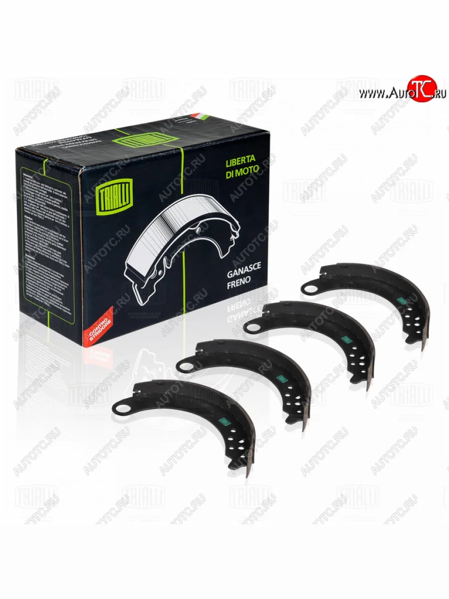 Колодки тормозные задние барабанные (4шт.) TRIALLI Уаз Профи 23602 бортовой грузовик 4 дв. (2017-2025)  в Керчи Республика Крым