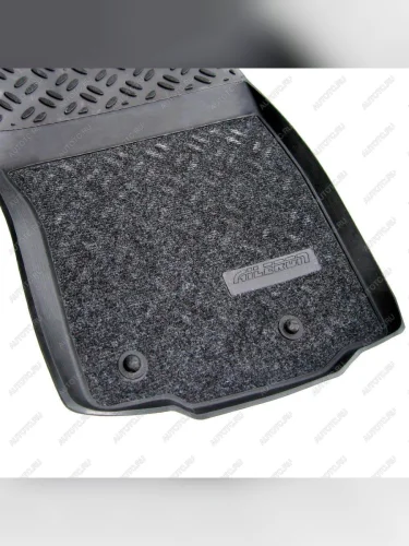 Коврики в салон (3D SOFT комбинированные) Aileron Audi A3 8V1 хэтчбэк 3 дв. дорестайлинг (2012-2016)