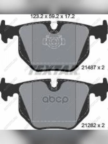 Колодки тормозные задние (4шт.) TEXTAR BMW X5 E53 рестайлинг (2003-2006)