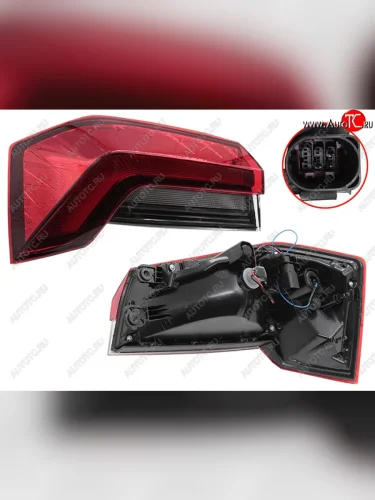 Фонарь задний левый SAT Skoda Rapid  MK2 (2019-2024) хэтчбэк 5 дв. рестайлинг