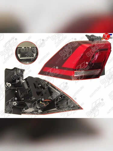 Фонарь задний левый (внешний, LED) SAT Volkswagen Tiguan  Mk2 (2016-2020) дорестайлинг