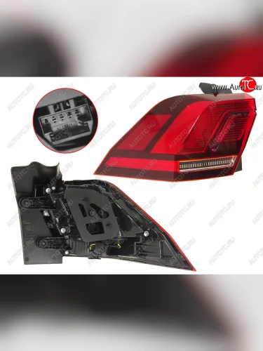 Фонарь задний левый (внешний, LED) SAT Volkswagen Tiguan  Mk2 (2016-2020) дорестайлинг
