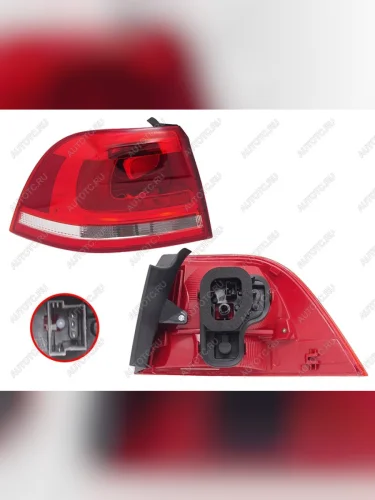 Фонарь задний левый (внешний) SAT Volkswagen Touareg  2 NF (2010-2018) дорестайлинг, рестайлинг