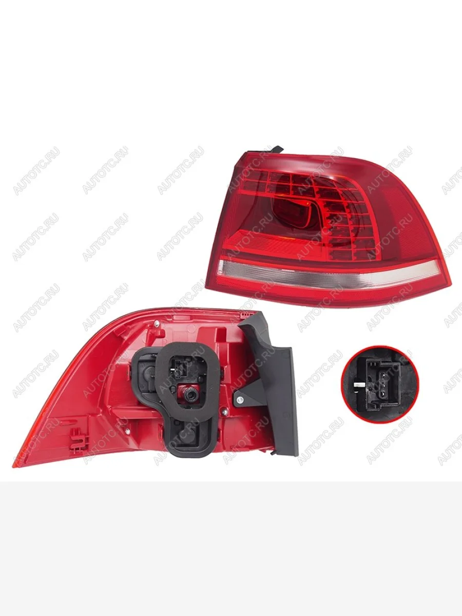 Фонарь задний правый (внешний, LED) SAT  Volkswagen Touareg (2010-2018) 2 NF  в Керчи Республика Крым