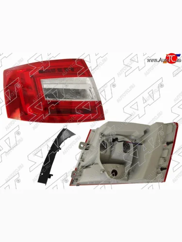Фонарь задний левый (LED) SAT Skoda Octavia  A7 (2016-2020) рестайлинг лифтбэк