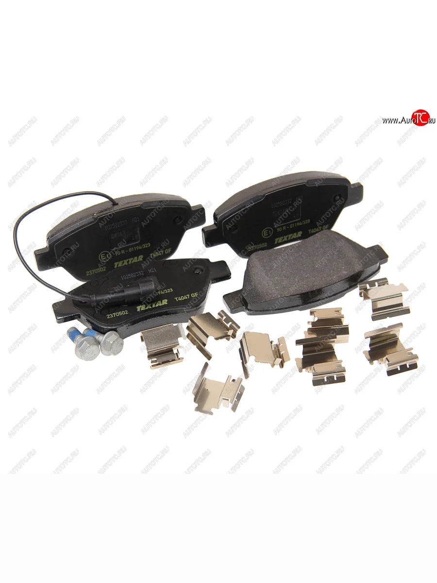 Колодки тормозные передние (4шт.) TEXTAR Fiat Idea 350 рестайлинг (2007-2016)  в Перми Пермском крае