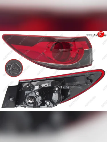 Фонарь задний левый (внешний, LED) SAT Mazda 6  GJ (2012-2015) дорестайлинг седан, дорестайлинг универсал