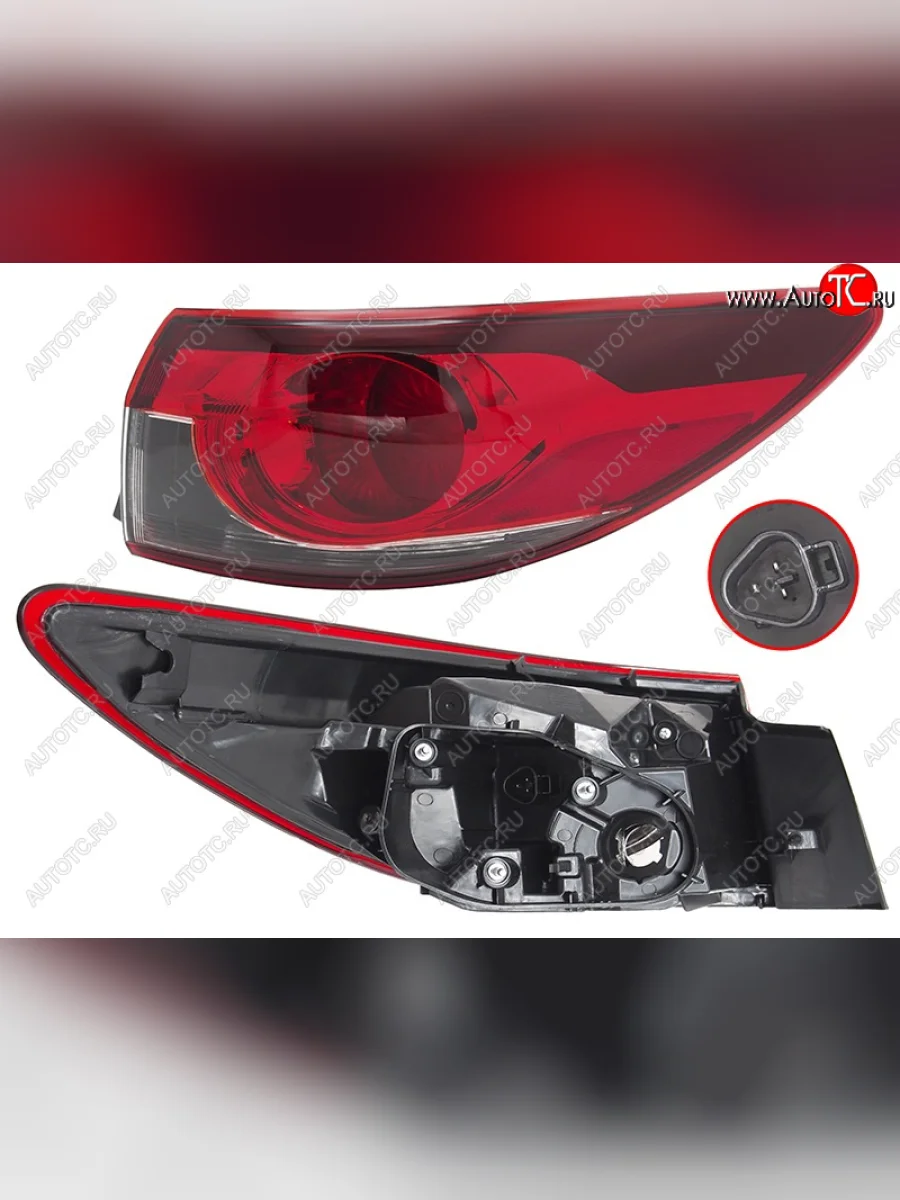 Фонарь задний правый (внешний, LED) SAT Mazda 6 GJ дорестайлинг седан (2012-2015)  в Воронеже Воронежской области