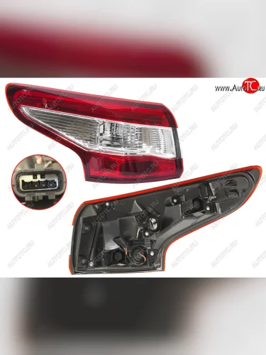 Фонарь задний левый (внешний) SAT Nissan Qashqai  2 (2013-2019) J11 дорестайлинг