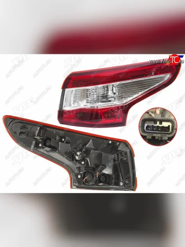 Фонарь задний правый (внешний) SAT Nissan Qashqai  2 (2013-2019) J11 дорестайлинг