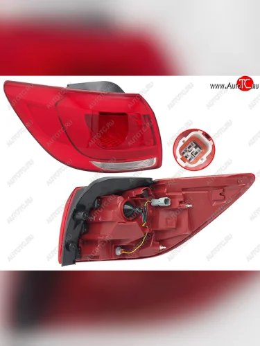 Фонарь задний левый (внешний, LED) SAT KIA Sportage  3 SL (2014-2016) рестайлинг
