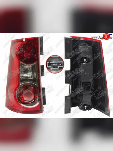 Фонарь задний левый (внешний, с платой) MARS Лада ВАЗ Ларгус (2012-2021) дорестайлинг R90