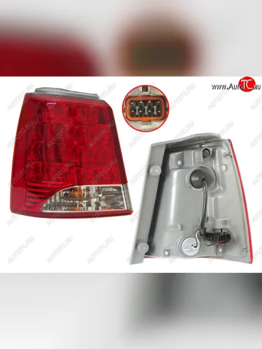 Фонарь задний левый (LED) SAT KIA Sorento  XM (2009-2012) дорестайлинг