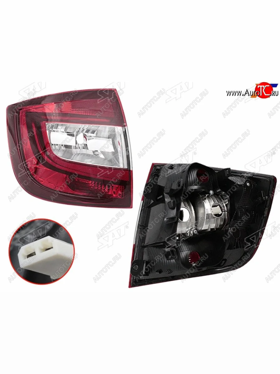 Фонарь задний левый (LED) SAT Skoda Rapid NH3 рестайлинг лифтбэк (2017-2020)  в Самаре Самарской области