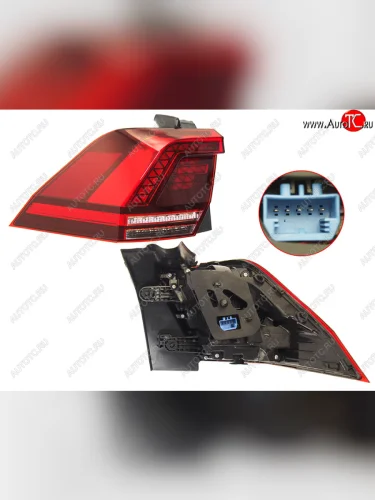 Фонарь задний левый (LED) SAT Volkswagen Tiguan  Mk2 (2016-2020) дорестайлинг